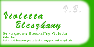 violetta bleszkany business card